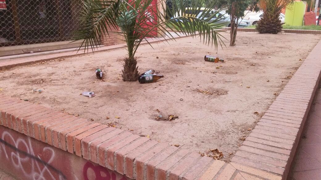 El PSOE denuncia el estado de dejadez y abandono de las zonas verdes de barrios y pedanías del municipio de Murcia