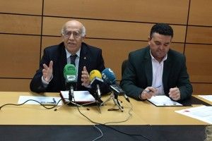 Jose Ignacio Gras y Enrique Ayuso, durante la rueda de prensa.