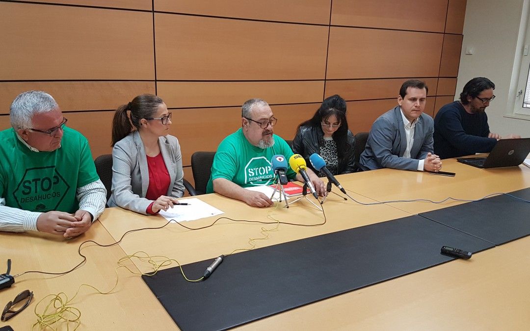 PSOE, Cambiemos Murcia y el concejal Luis Bermejo defenderán en el Pleno municipal el apoyo público a la Ley de Vivienda de la Plataforma de Afectados por la Hipoteca