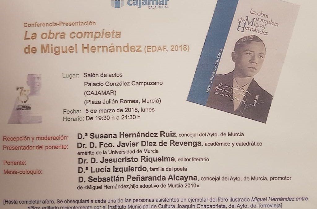 El PSOE promueve el homenaje al escritor Miguel Hernández que “el Ayuntamiento le ha negado durante el Año Hernandiano”