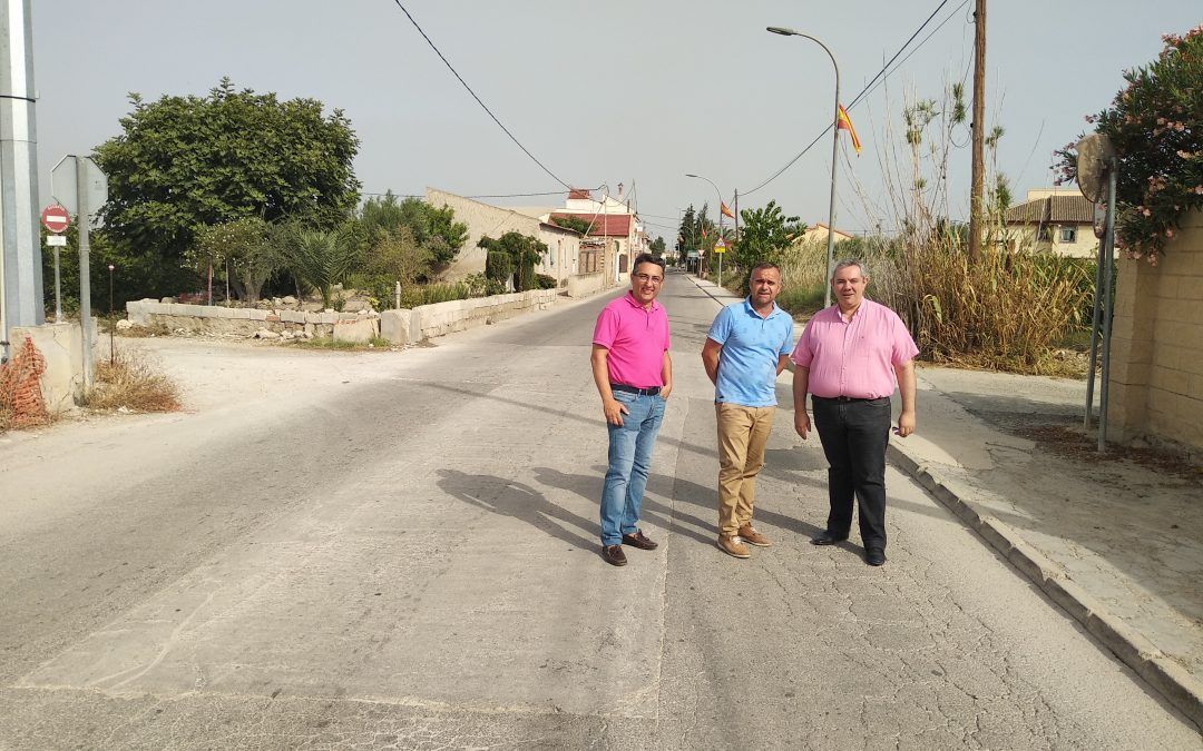 El PSOE exige «igualdad de servicios» en la Vereda de la Basca, que es límite entre los municipios de Murcia y Beniel
