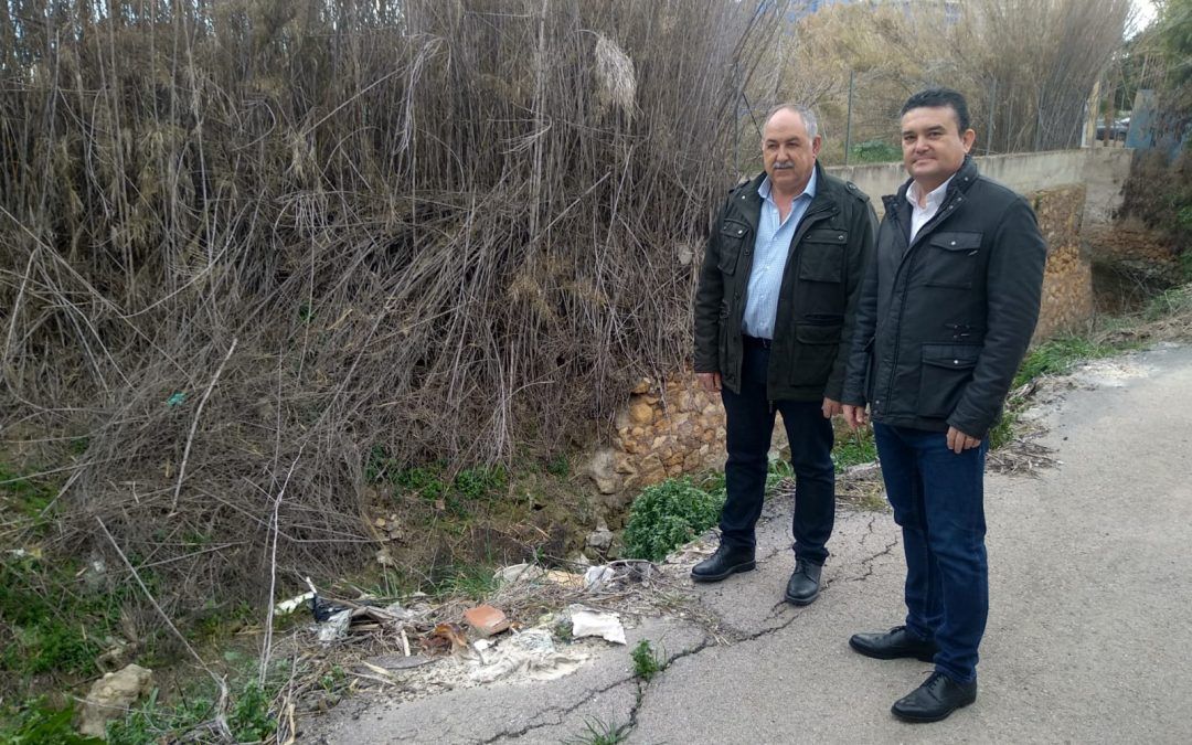 El PSOE pide a Ayuntamiento, Junta de Hacendados y CHS que arreglen los daños que la lluvia causó en la acequia de Barreras en La Raya